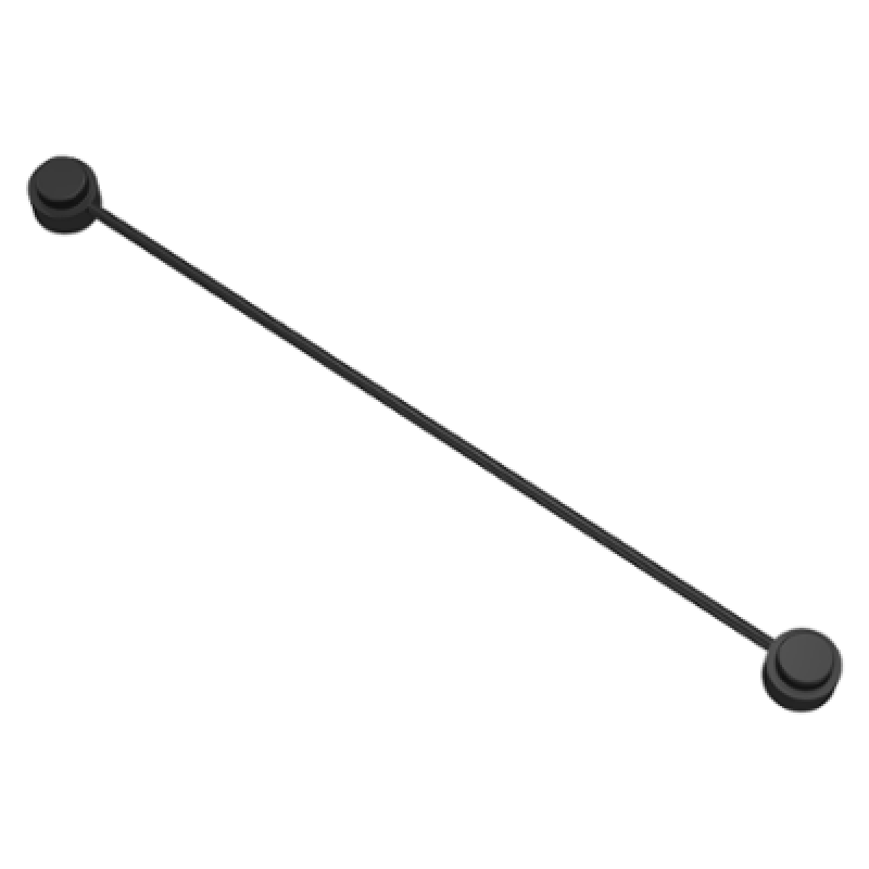 Draad met noppen aan het einde 11L black